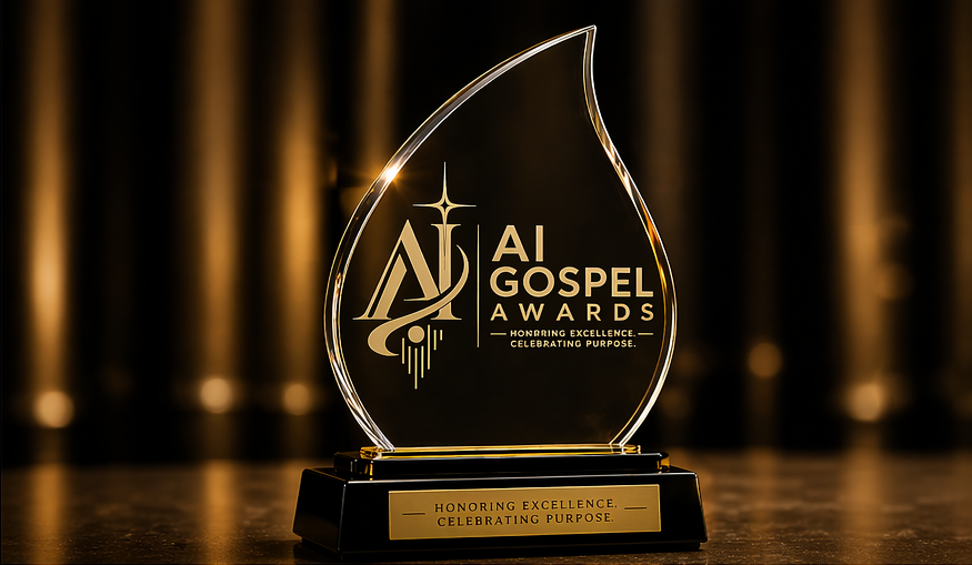 AI Gospel Awards trophy